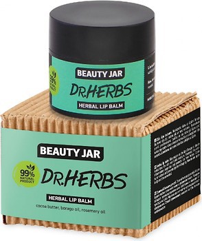 Фото Beauty Jar бальзам для губ Lip Balm Dr.Herbs Herbal Травяной 15 мл