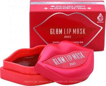 Фото BeauuGreen маска-патч для губ Glam Lip Hydrogel Mask Rose с экстрактом розы 20x 3 г