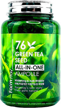 Фото FarmStay ампульная сыворотка с зеленым чаем All-In-One 76 Green Tea Seed Ampoule 250 мл