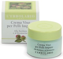 Фото L'Erbolario крем Розмарин и репейник для проблемной кожи Crema Viso per Pelli Impure 30 мл
