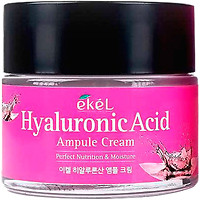 Фото Ekel крем для лица интенсивно увлажняющий с гиалуроновой кислотой Hyaluronic Acid Ampoule Cream 70 мл