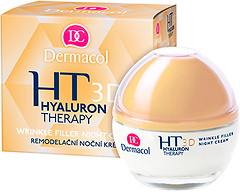 Фото Dermacol крем ночной Гиалуроновая терапия Hyaluron Therapy 3D Wrinkle Filler Night Cream 50 мл