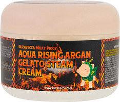 Фото Elizavecca увлажняющий паровой крем Milky Piggy Aqua Rising Argan Gelato Steam Cream 100 мл