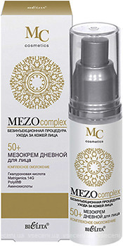 Фото Bielita мезокрем дневной для лица Комплексное омоложение 50+ MEZOcomplex 50 мл
