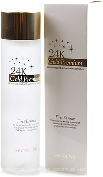 Фото Essence эссенция увлажняющая для лица с экстрактом золота Secret Key 24K Gold Premium First 150 мл