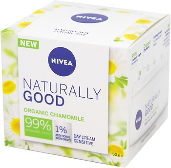 Фото Nivea крем для лица дневной для чувствительной кожи Naturally Good Day Cream 50 мл
