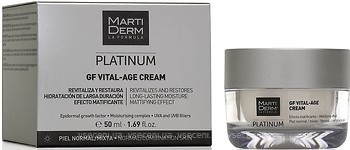 Фото MartiDerm крем для лица, шеи и зоны декольте для нормальной и комбинированной кожи Platinum Gf Vital-Age Cream 50 мл