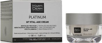 Фото MartiDerm крем для лица, шеи и зоны декольте для сухой кожи Platinum Gf Vital-Age Cream 50 мл