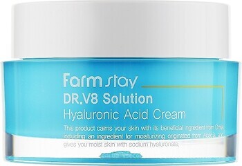 Фото FarmStay крем для лица с гиалуроновой кислотой DR.V8 Solution Hyaluronic Acid Cream 50 мл