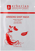 Фото Erborian Ginseng Infusion Mask восстанавливающая тканевая маска для лица с женьшенем 15 г