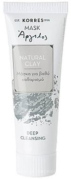 Фото Korres Natural Clay Deep Cleansing Mask глубоко очищающая маска Природная глина 18 мл