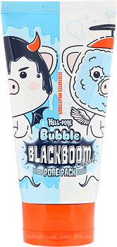 Фото Elizavecca кислородная маска для лица Milky Piggy Hell-Pore Bubble Blackboom Pore Pack для очищения пор 150 мл
