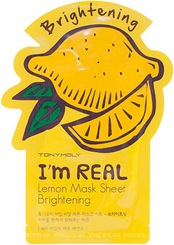 Фото Tony Moly I'm Real Lemon Mask Sheet листовая маска Лимон 21 мл