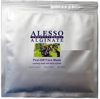 Фото Alesso Professionnel Alginate Peel-Off Face Mask маска для лица альгинатная с черной смородиной 25 г