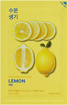 Фото Holika Holika Pure Essence Mask Sheet маска тканевая Lemon