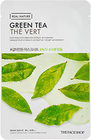 Фото The Face Shop Real Nature Mask Sheet Green Tea маска-салфетка для лица с экстрактом зеленого чая 20 г