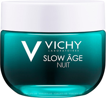 Фото Vichy ночная крем-маска Slow Age Fresh Cream & Mask для коррекции признаков старения кожи 50 мл
