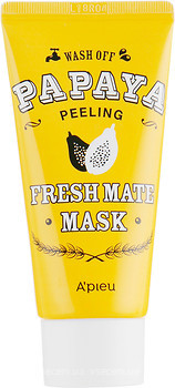 Фото A'pieu Fresh Mate Mask очищающая осветляющая пилинг-маска папайя 50 мл