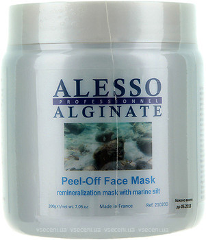 Фото Alesso Professionnel Alginate Peel-Off Face Mask реминерализирующая альгинатная маска с морским илом 200 г