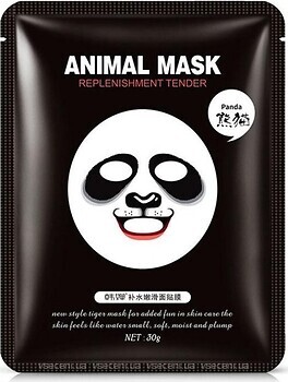 Фото BioAqua Panda Tender Mask смягчающая тканевая маска для лица с принтом 30 г