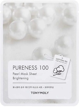 Фото Tony Moly Pureness 100 Pearl Mask Sheet тканевая маска Жемчуг 21 мл