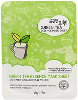 Фото Esfolio Pure Skin Green Tea Essence Mask Sheet тканевая маска с зеленым чаем 25 мл