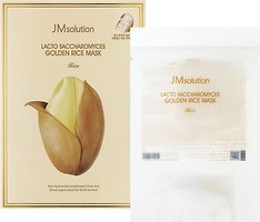 Фото JMsolution Lacto Saccharomyces Golden Rice Mask тканевая маска с ферментами золотого риса 30 мл