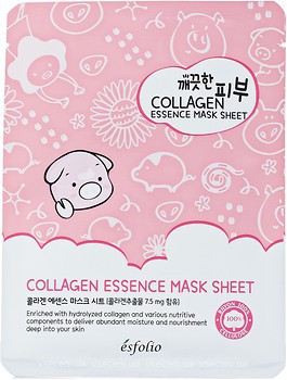 Фото Esfolio Pure Skin Collagen Essence Mask Sheet тканевая маска с коллагеном 25 мл