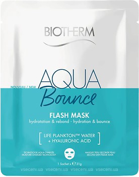 Фото Biotherm Aqua Bounce Flash Mask тканевая маска для упругости кожи лица 1 шт