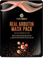 Фото Pax Moly Real Arbutin Mask Pack маска тканевая с арбутином 25 мл