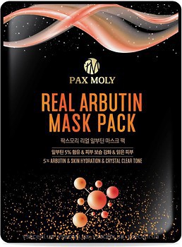 Фото Pax Moly Real Arbutin Mask Pack маска тканевая с арбутином 25 мл