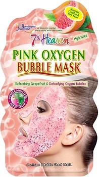 Фото 7th Heaven пузырьковая маска для лица Pink Oxygen Bubble Mask розовая 10 г