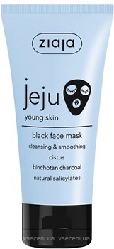 Фото Ziaja маска для лица Jeju Young Skin Черная очищающая и разглаживающая 50 мл
