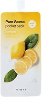 Фото Missha ночная маска для лица Pure Source Pocket Pack Lemon с экстрактом лимона 10 мл