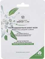 Фото The Body Shop тканевая маска для лица Drops Of Youth Youth Concentrate Sheet Mask Омолаживающяя 21 мл