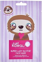 Фото Just Kawaii маска для лица Face Mask Super Lazy Sloths с гиалуроновой кислотой 36 г