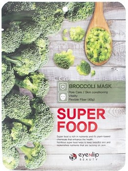 Фото Eyenlip тканевая маска для лица Super Food Broccoli Mask с экстрактом брокколи 23 мл