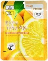 Фото 3W Clinic тканевая маска для лица Fresh Lemon Mask Sheet с экстрактом лимона 23 г