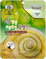 Фото 3W Clinic тканевая маска для лица Fresh Snail Mask Sheet с экстрактом муцина улитки 23 г