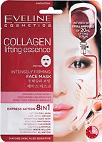 Фото Eveline Cosmetics тканевая маска для лица Face Mask Collagen Lifting Essence Антивозрастная коллагеновая лифтинг 20 мл
