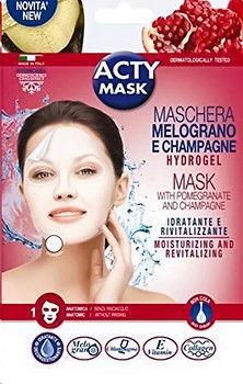 Фото L'Erbolario гидрогелевая маска для лица Acty Mask With Pomegranate And Champagne с гранатом и шампанским 1 шт