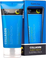 Фото FarmStay маска для лица Collagen Every Night Sleeping Pack Ночная маска с гидролизованным коллагеном 120 мл