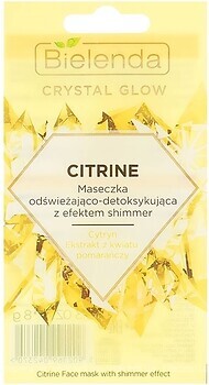 Фото Bielenda маска для лица Crystal Glow Citrine Освежающая 8 г
