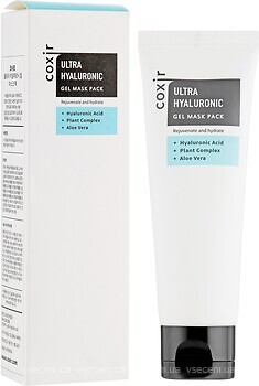 Фото Coxir гель-маска для лица Ultra Hyaluronic Gel Mask Pack 80 мл