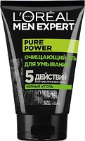 Фото L'Oreal Paris гель для умывания Men Expert Pure Power 5 действий против проблемной кожи очищающий 100 мл