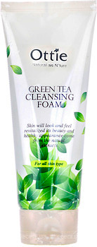 Фото Ottie пенка для умывания Green Tea Cleansing Foam с зеленым чаем 150 мл