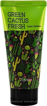 Фото Esfolio пенка для умывания Green Cactus Fresh Foam Cleanser с экстрактом зеленого кактуса 120 мл