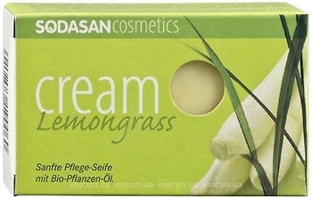 Фото Sodasan мыло-крем для лица Lemongrass с маслами ши и лемонграсса 100 г