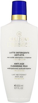Фото Collistar очищающее молочко Anti-Age Cleansing Milk Face and Eyes с гиалуроновой кислотой и витаминами 200 мл