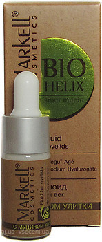 Фото Markell Cosmetics флюид для век с муцином улитки Bio Helix 10 мл